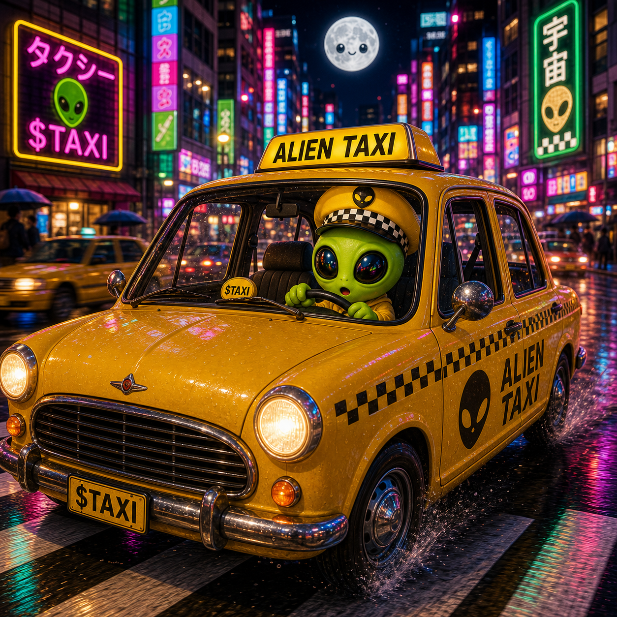 Alien Taxi Daily Tuesday Tokyo visual