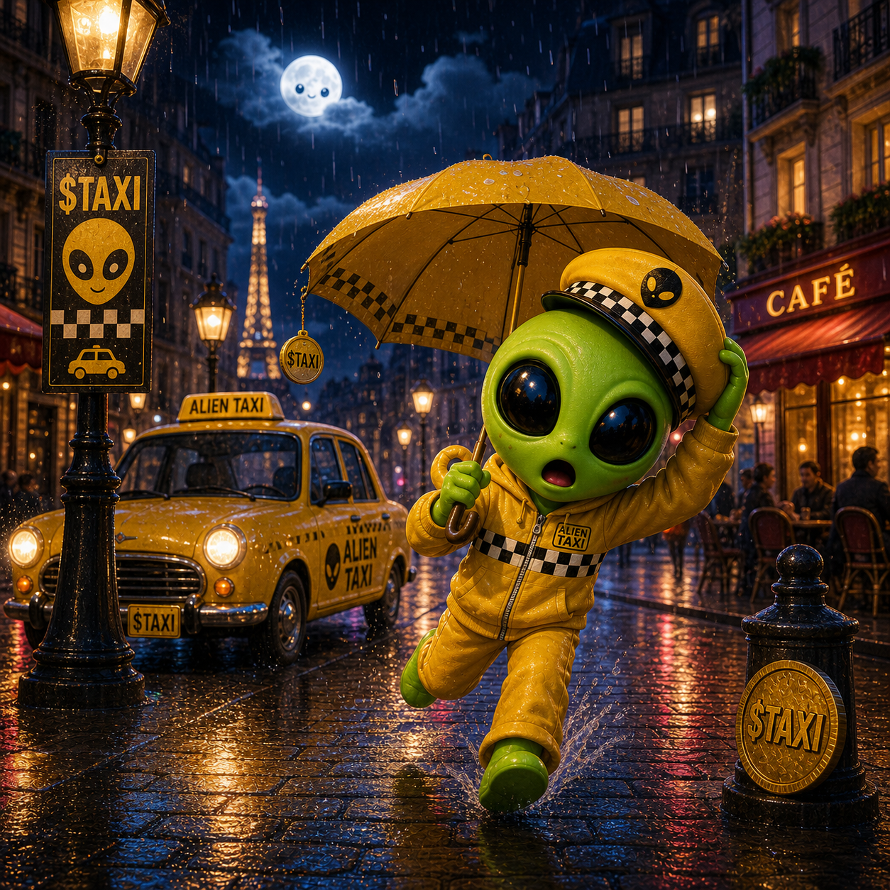 Alien Taxi Daily Wednesday Paris visual