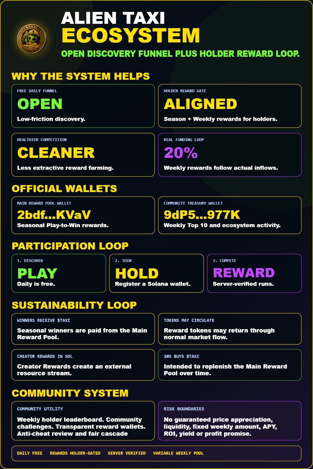 Alien Taxi Long-Term Ecosystem poster